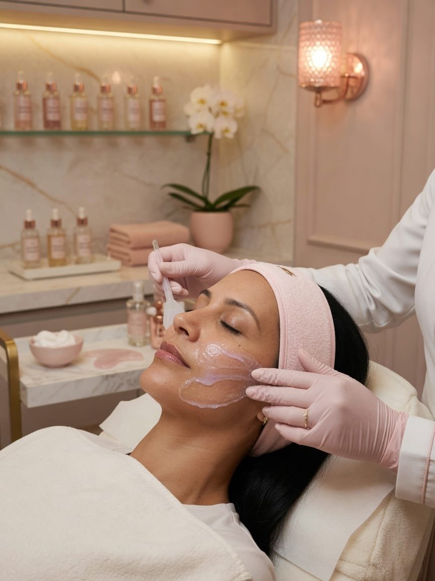Cuidados com a pele e limpeza facial premium na Áxis